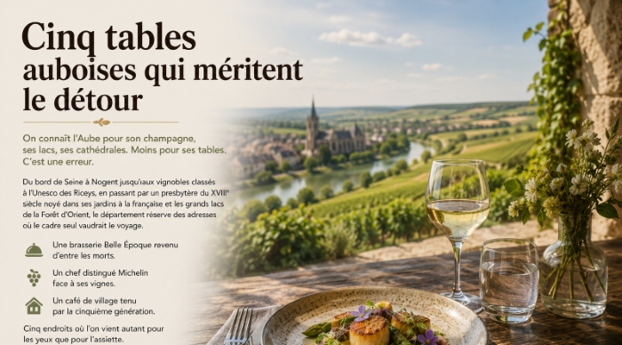 Dans l’Aube, cinq adresses où le décor fait partie du repas